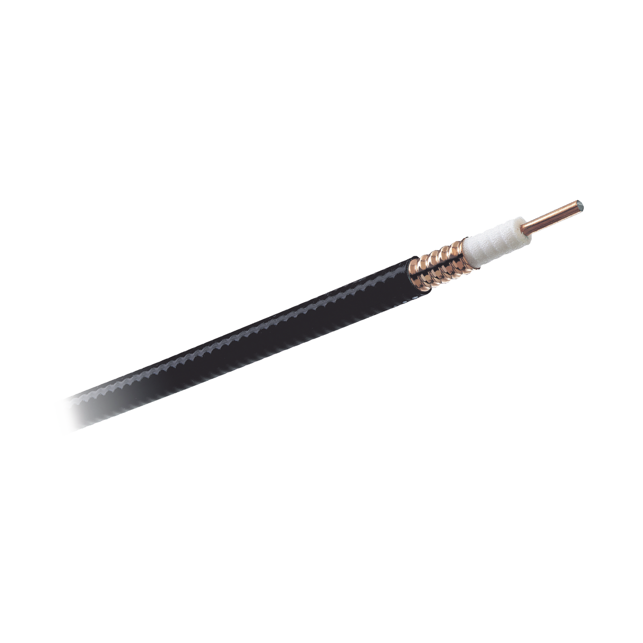 LDF450A*50FT Retazo de Cable coaxial Heliax de 1/2, cobre corrugado, blindado, 50 Ohms 50FT