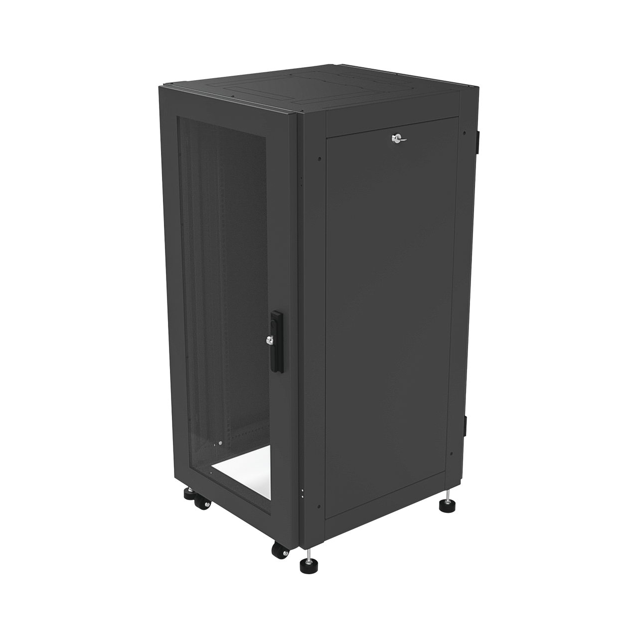 LP-6060-24U-R2 Gabinete Profesional para Telecomunicaciones de 19in, Instalación a Piso, 24UR, 600 mm Profundidad, Se envía el Gabinete Armado.
