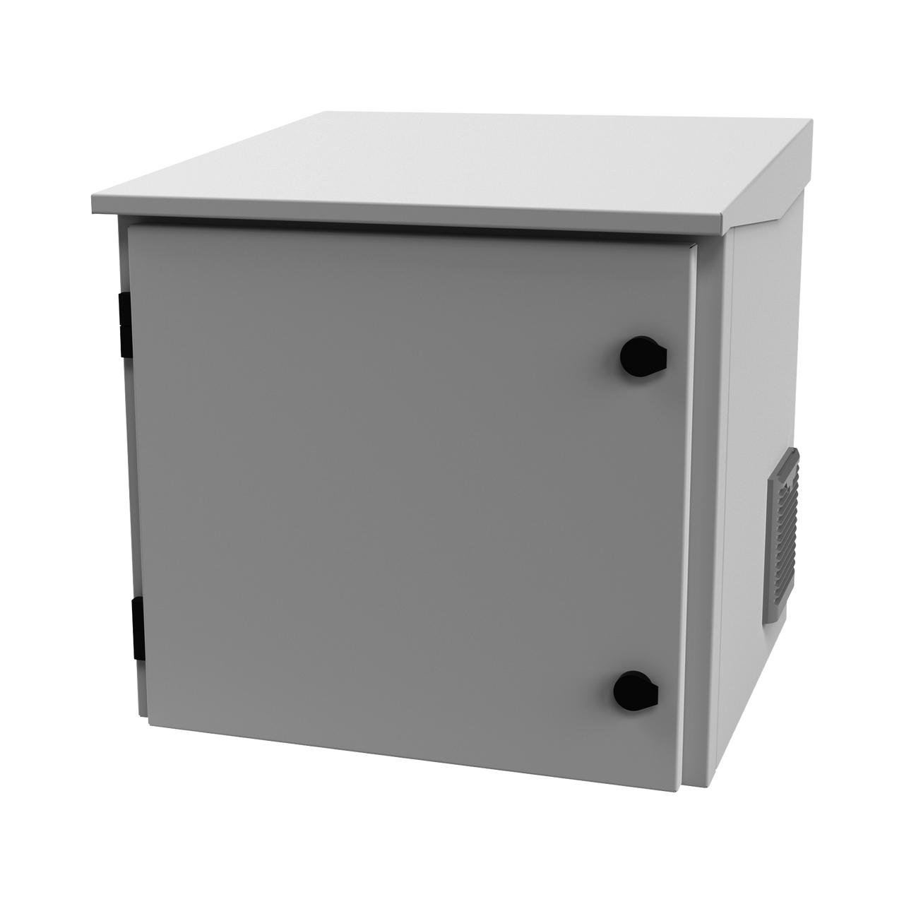 LP-FORTE-09U-R3 Gabinete de Exterior con Rack de 19 de 9UR con Ventiladores y Termostato, Se envía el Gabinete armado, (Montaje a poste o torre se vende por separado).