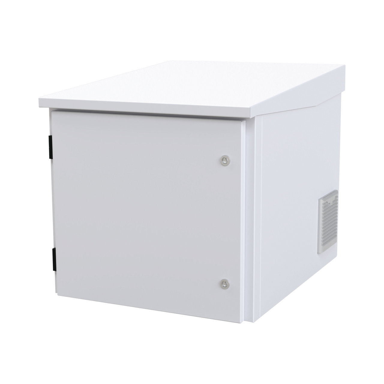 LP-FORTE-6078-09U Gabinete PROFUNDO hasta 705 mm  de profundidad, de Exterior de 9UR con Ventiladores y Termostato, Se envía el Gabinete Armado, (Montaje a poste o torre se vende por separado).