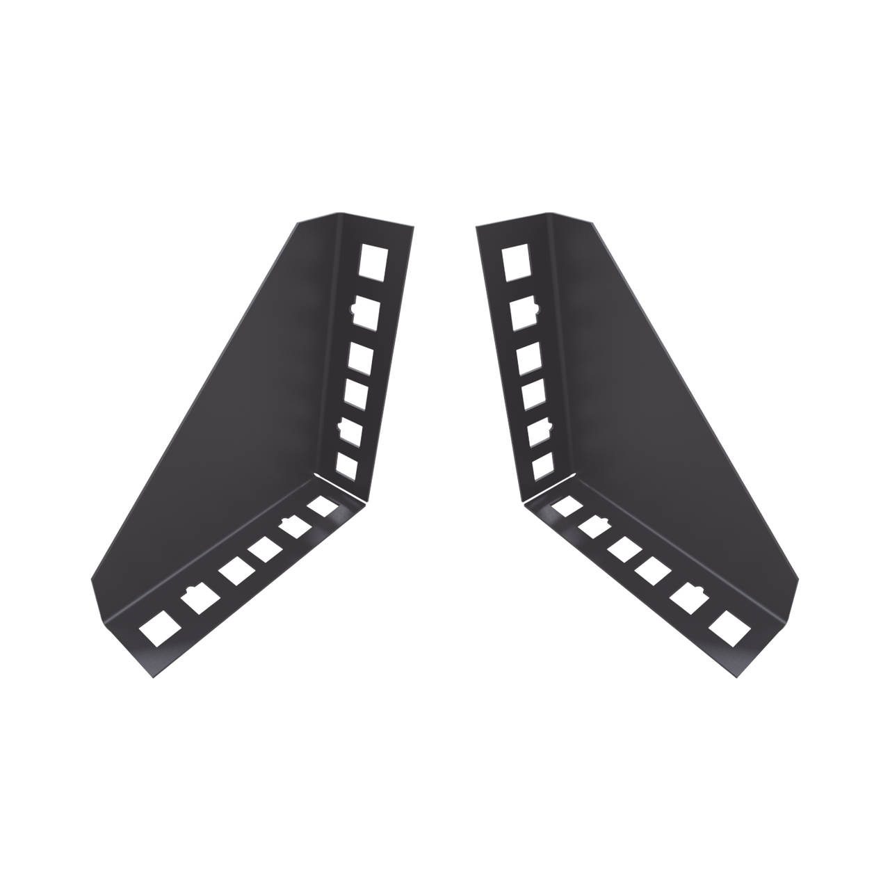 LP-RACK-ADAP Par de Sujetadores para Instalación de Equipo Rackeable en Placa o Pared (hasta 2U), Puede soportar 10 Kg