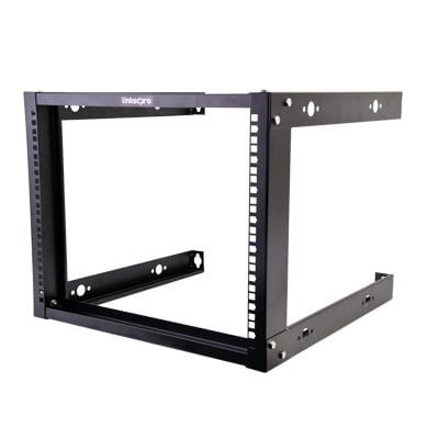 LP-RAP-1908 Rack Abierto de montaje en Pared, de 19in, 8 Unidades de rack