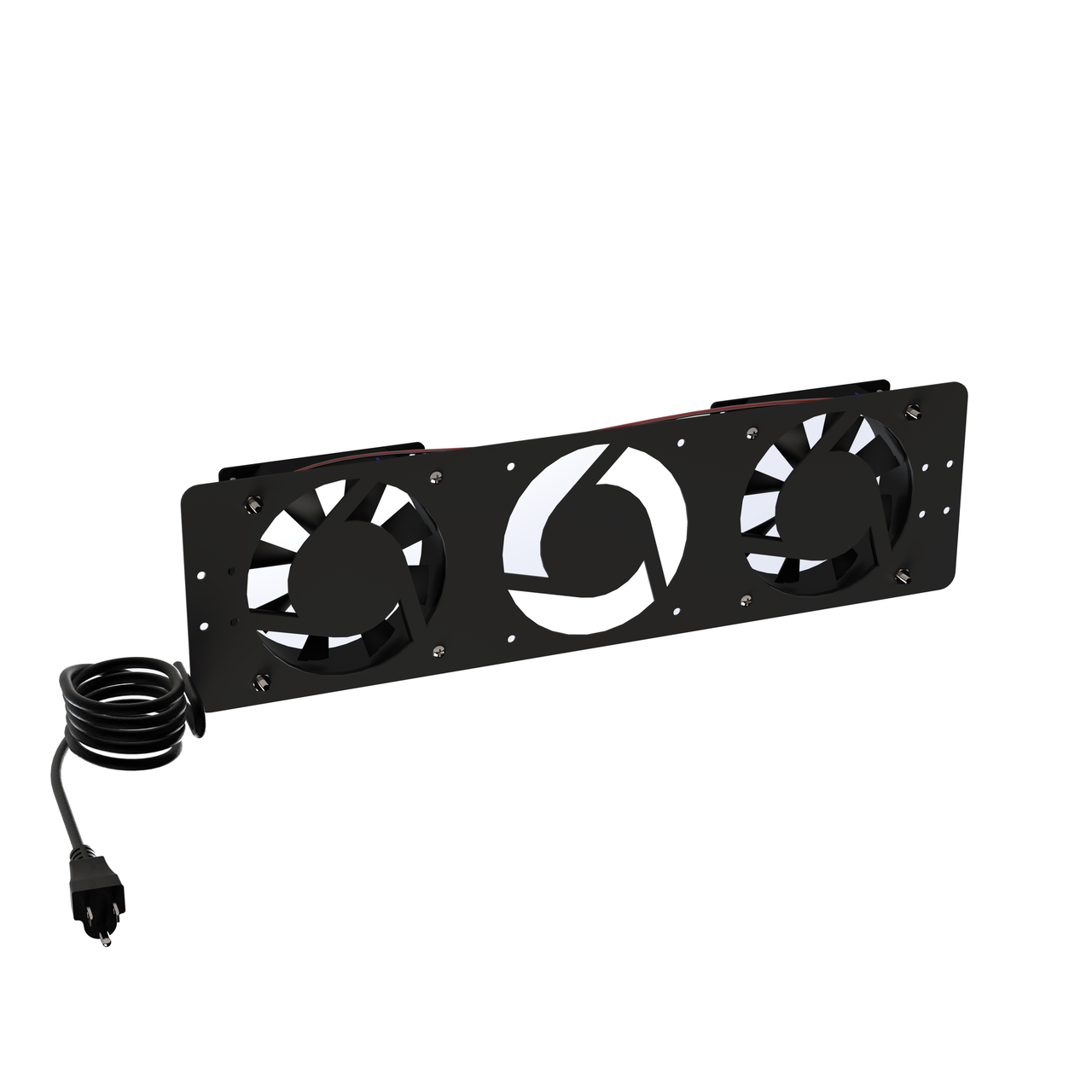 LPVENT02BASIC Kit de 2 Ventiladores 110 Vca (12 x 12 cm) con Clavija para Gabinete de Piso