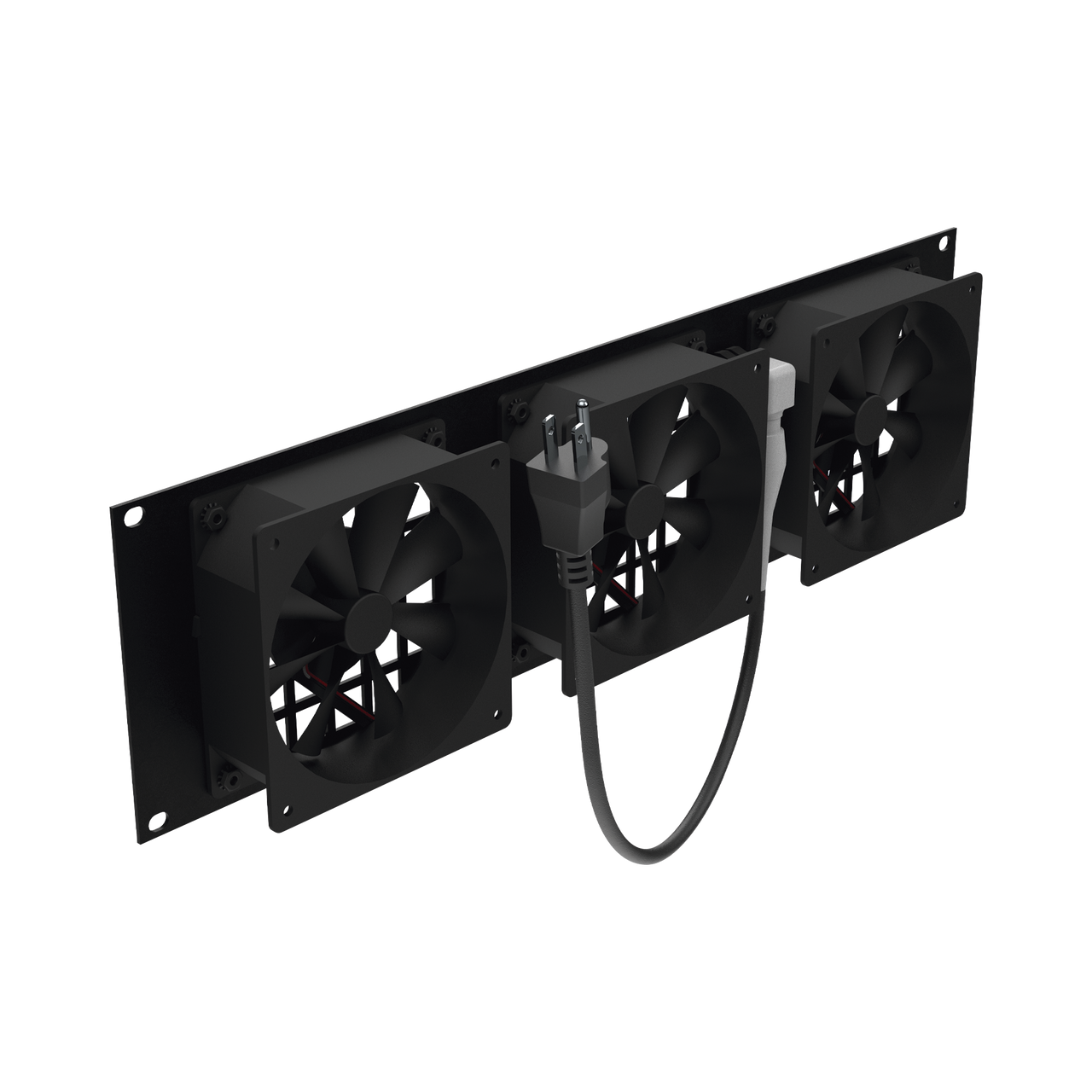 LP-VENT-03X3U Kit de 3 Ventilador 110 Vca (12 x 12 cm) con Clavija 5-15P. Para instalación en Postes Rack