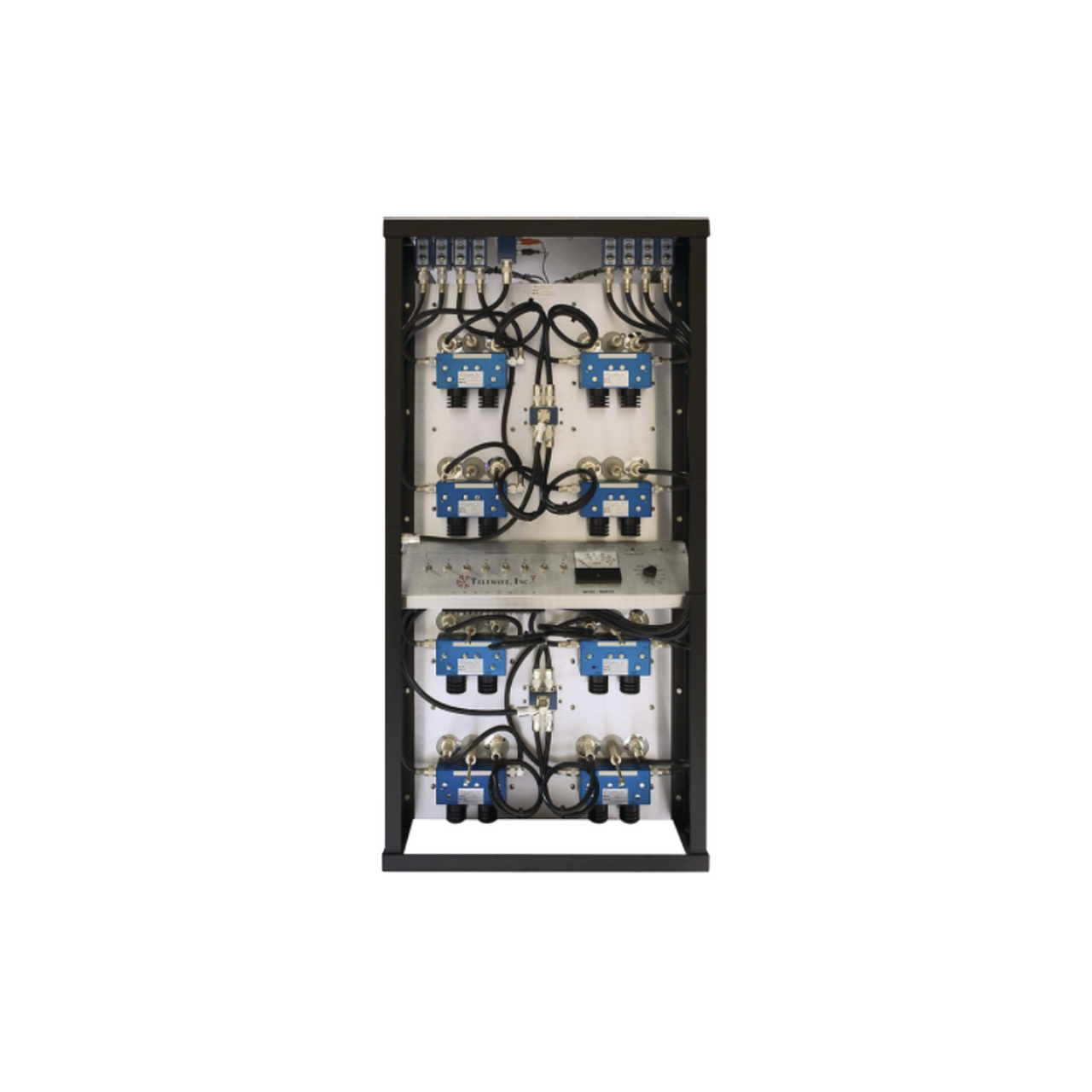 M101-450-4TRM Combinador en Rack 24, 400-512 MHz, 4 Can.(10Dia.) 250 KHz Tx-Tx, Monitor/Pot. 150 Watt, N Hembras.