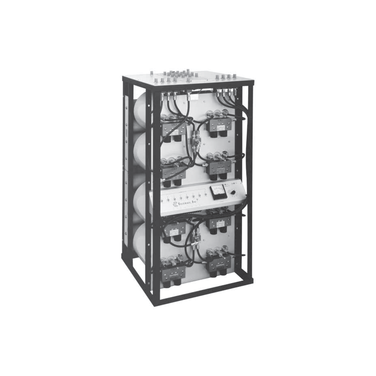 M101-450-6TRM Combinador en Rack 24, 400-512 MHz, 6 Can.(10Dia.) 250 KHz Tx-Tx, Monitor/Pot. 150 Watt, N Hembras.