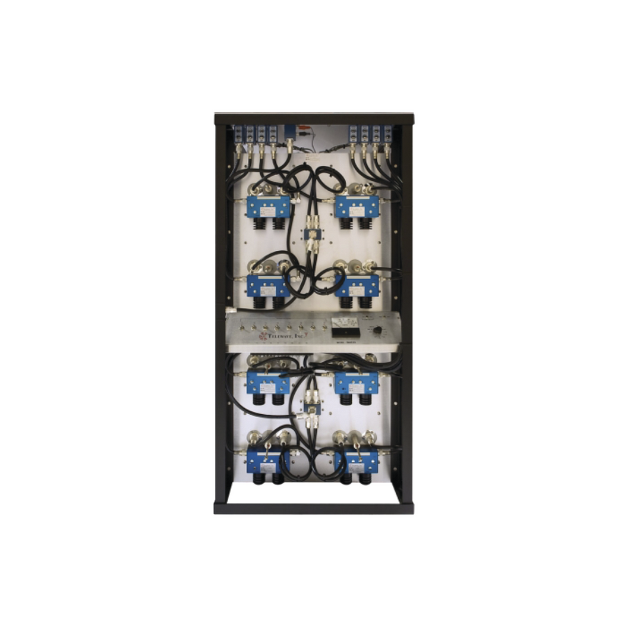 M101-450-8TRM Combinador en Rack 24, 400-512 MHz, 8Can.(10Dia.) 250 KHz Tx-Tx, Monitor/Pot. 150 Watt, N Hembras.