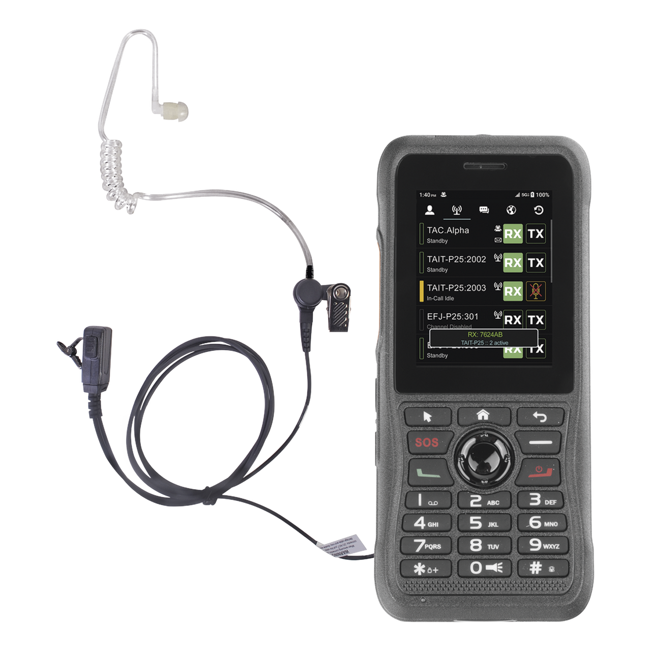 NXPOC130-KIT-MIC-A KIT Radio NXPOC-130 y Manos Libres Tubo Acústico (No Inlcuye Servicio en Plataforma))