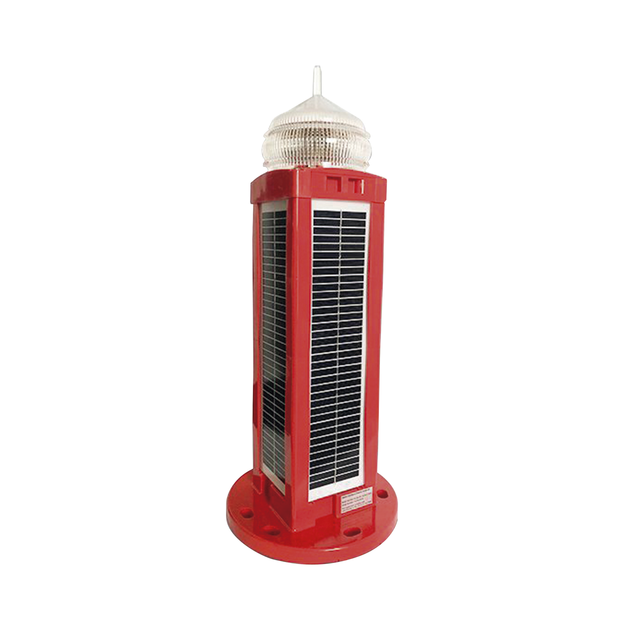 OL-1-ST  Lámpara de Obstrucción Tipo L-810, LED con Panel Solar, 100 % autónoma. No requiere energía externa.