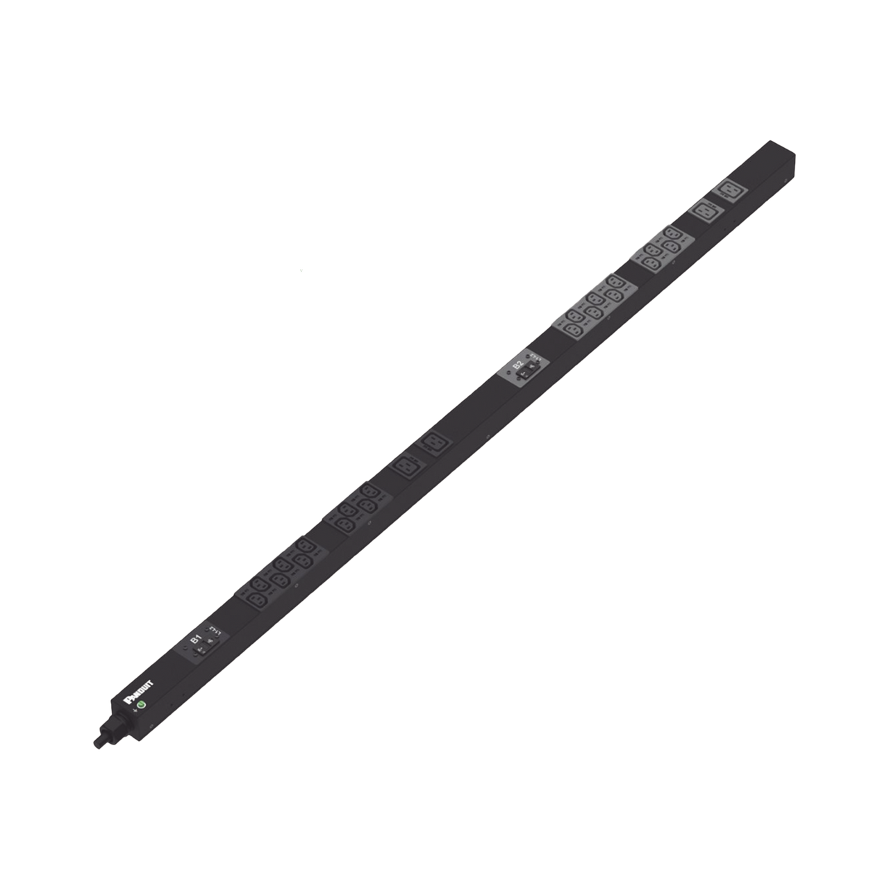 P24B15M PDU Básico para Distribución de Energía, Enchufe de Entrada NEMA L6-30P, Con 20 Salidas C13 y 4 C19, de Instalación Vertical, 208 Vca, 30 Amp