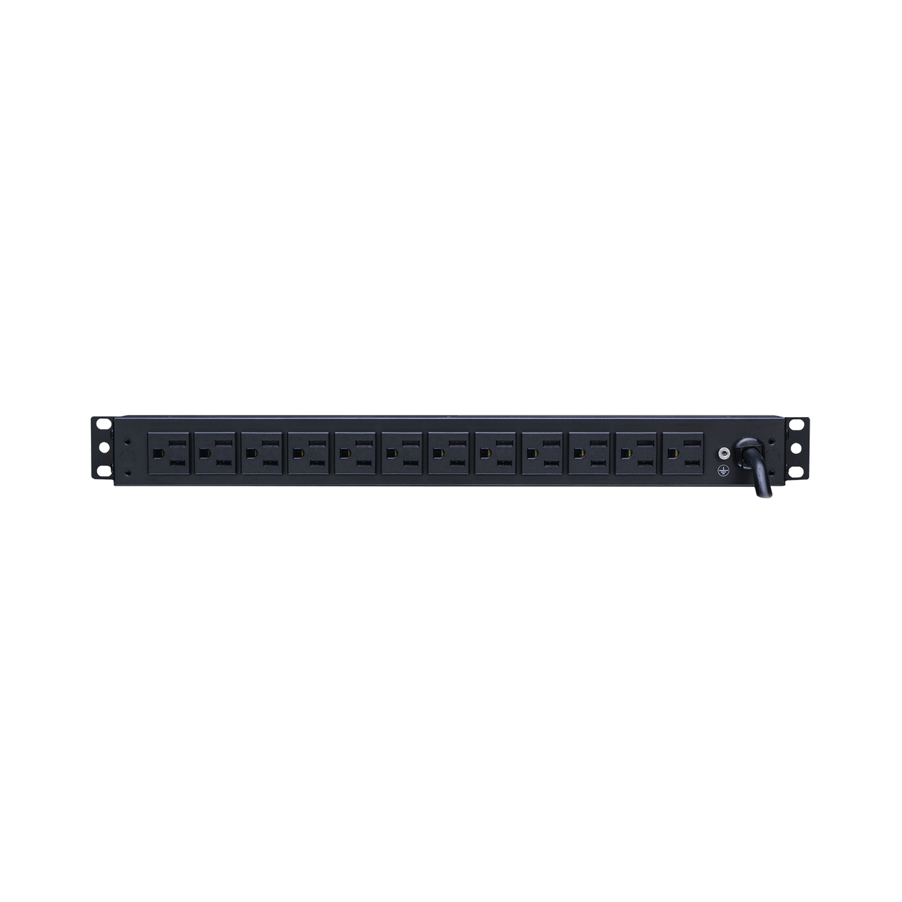 PDU15B12R PDU Básico Para Distribución de Energía, Con 12 Tomas NEMA 5-15R Traseras, 1UR, 15 Amp, 120 Vca