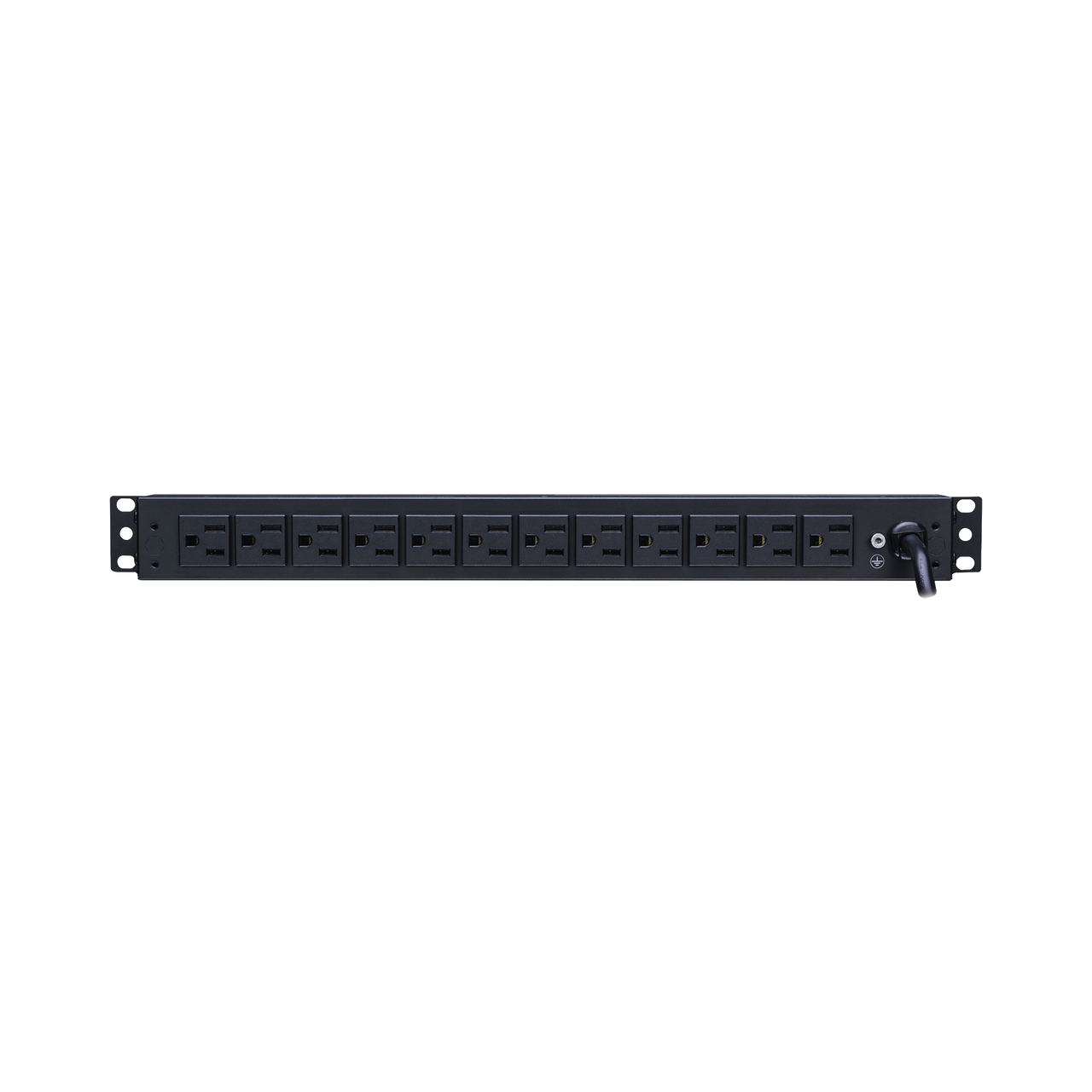 PDU Básico Para Distribución de Energía, Con 12 Tomas NEMA 5-15R Traseras y 2 Tomas 5-15R Frontales, 1UR, 15 Amp, 120 Vca