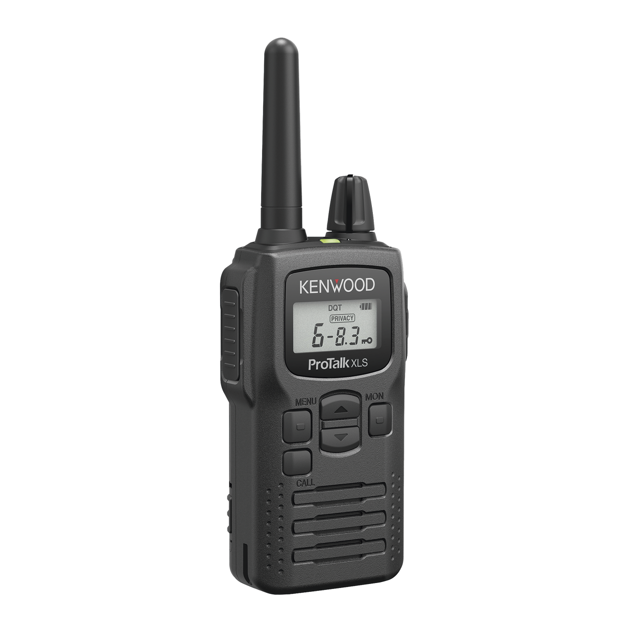 PKT-300K Radio portátil UHF 450-470 MHz, 2 W, 16 canales, Resistente a Golpes MIL-STD-810, manos libres VOX. Incluye antena, batería, cargador y clip