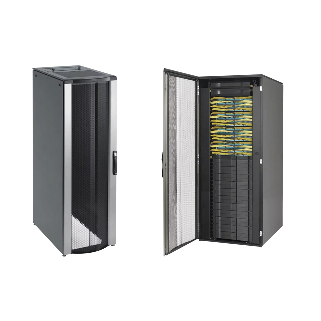 PNC20811B Gabinete de Telecomunicaciones ProLine ConnecTek, 800 mm de Ancho, 1100 mm de Profundidad, 42 UR, Color Negro