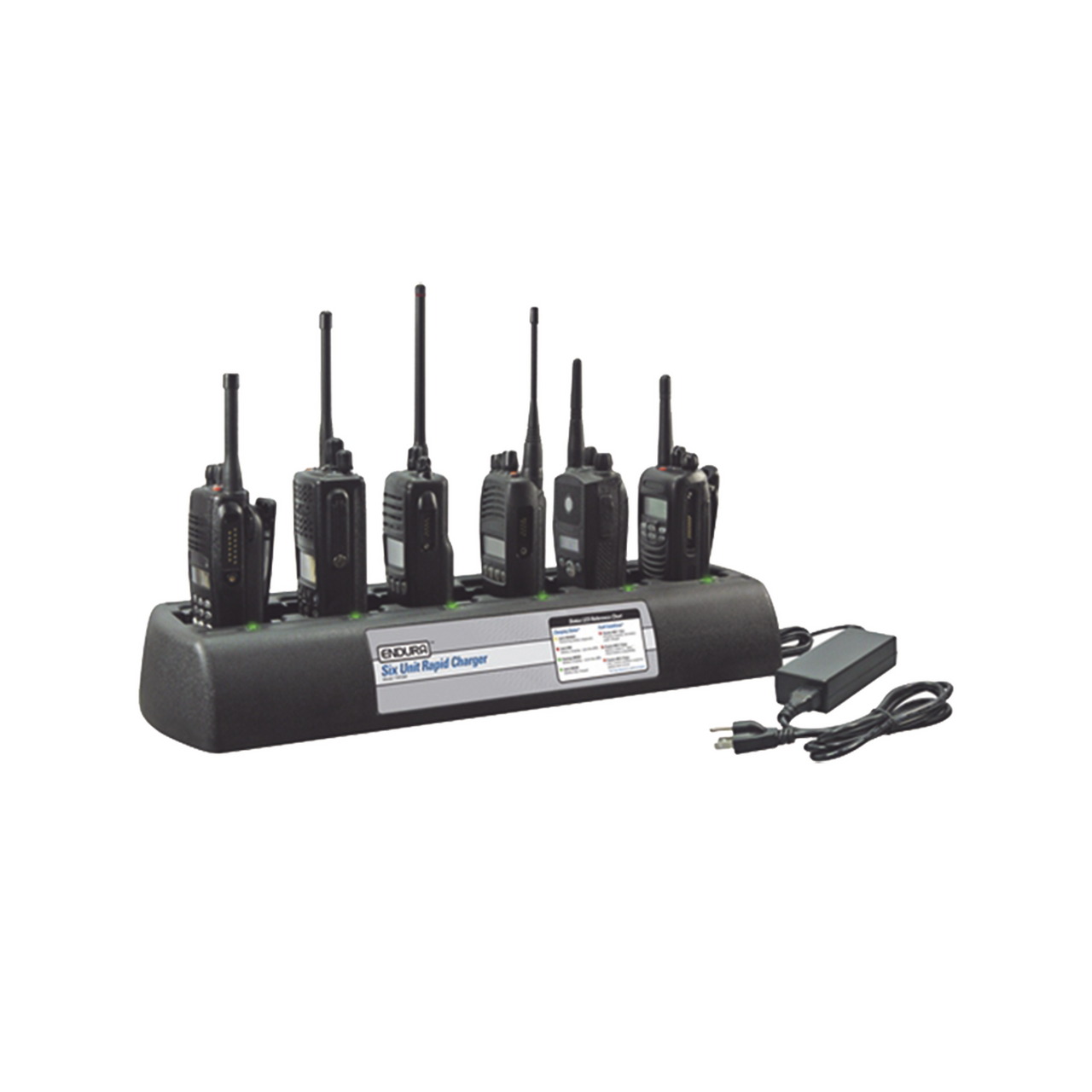 PP-6C-KSC37 Multicargador de 6 cavidades para radios Kenwood TK3230, Pro Talk XLS.