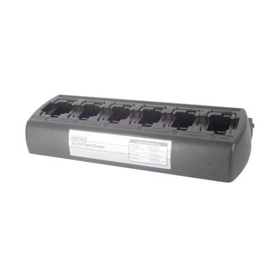 PP-6C-KSC43 Multicargador  rápido de escritorio de 6 radios para baterías KNB29N, KNB45L, KNB63L/65L