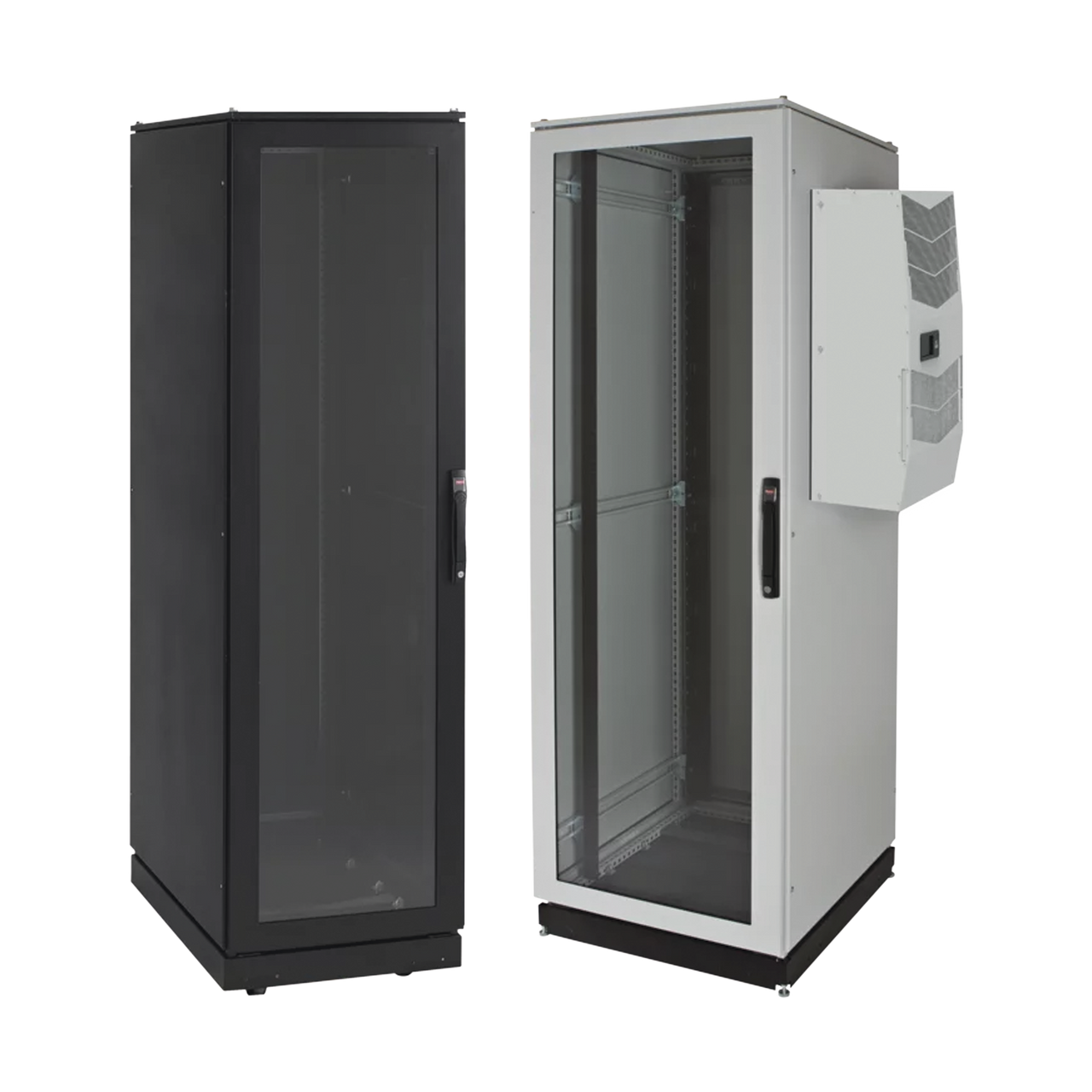 PSC20610BAC2 Gabinete de Telecomunicaciones ProLine V/D, 600 mm de Ancho, 1000 mm de Profundidad, Compatible Con Aire Acondicionado Tipo G52, NEMA 12, 42 UR, Color Negro
