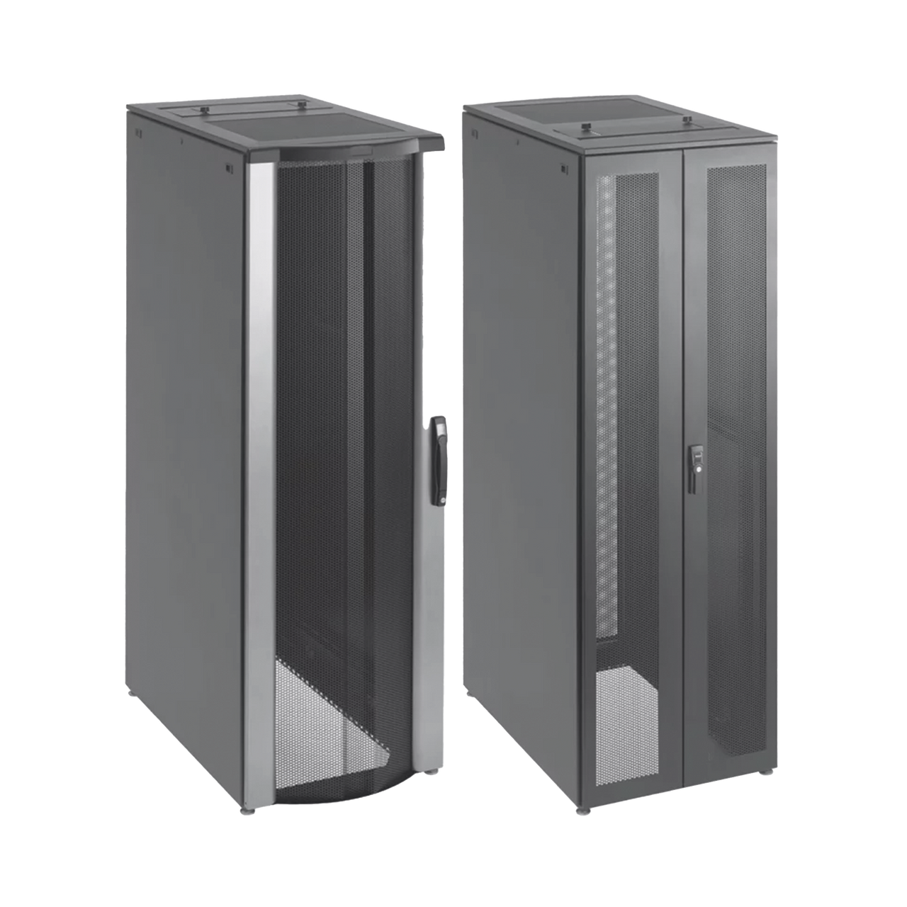 PSCPC20610B Gabinete de Telecomunicaciones ProLine FloTek PC, 600 mm de Ancho, 1000 mm de Profundidad, 42 UR, Color Negro