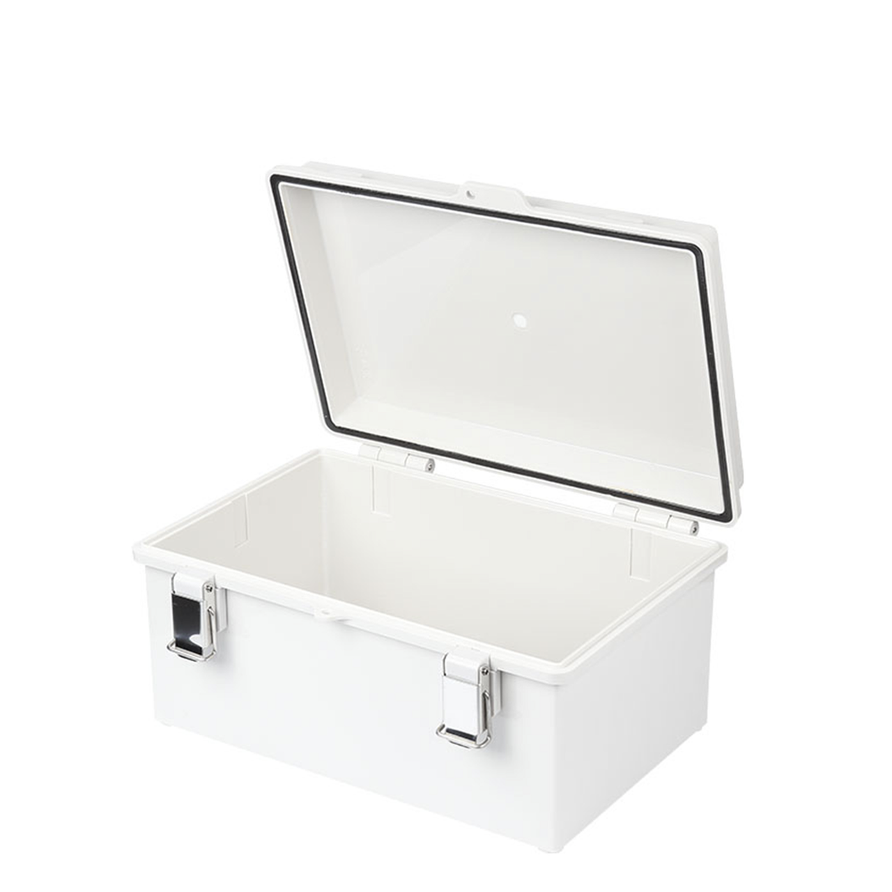 PST-1929-14E Gabinete de Plástico ABS, Uso en Intemperie IP66 (190 x 290 x 140 mm) cierre por broche Inoxidable y Permite Cerrado con Candado y Llave (Perno 5mm) No Incluido