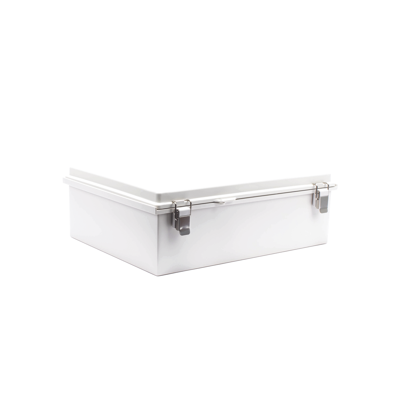 PST-3546-16E Gabinete de Plástico ABS, Uso en Intemperie IP66 (350 x 460 x 160 mm) Cierre por Broche Inoxidable y Permite Cerrado con Candado y Llave (Perno 5mm) No Incluido