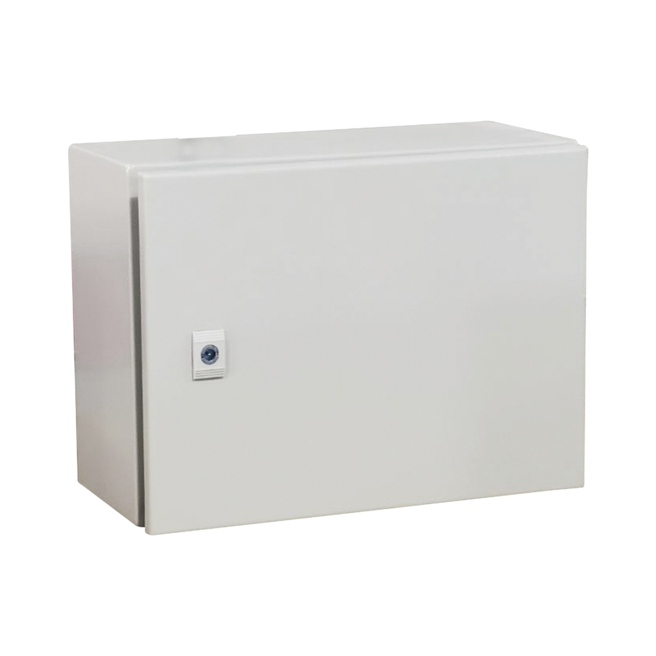 PST-4030-30A Gabinete de Acero IP66 Uso en Intemperie (400 x 300 x 300 mm) con Placa Trasera Interior Metálica y Compuerta Inferior Atornillable (Incluye Chapa y Llave T). Ideal para Centros de Carga y Tableros de Control.