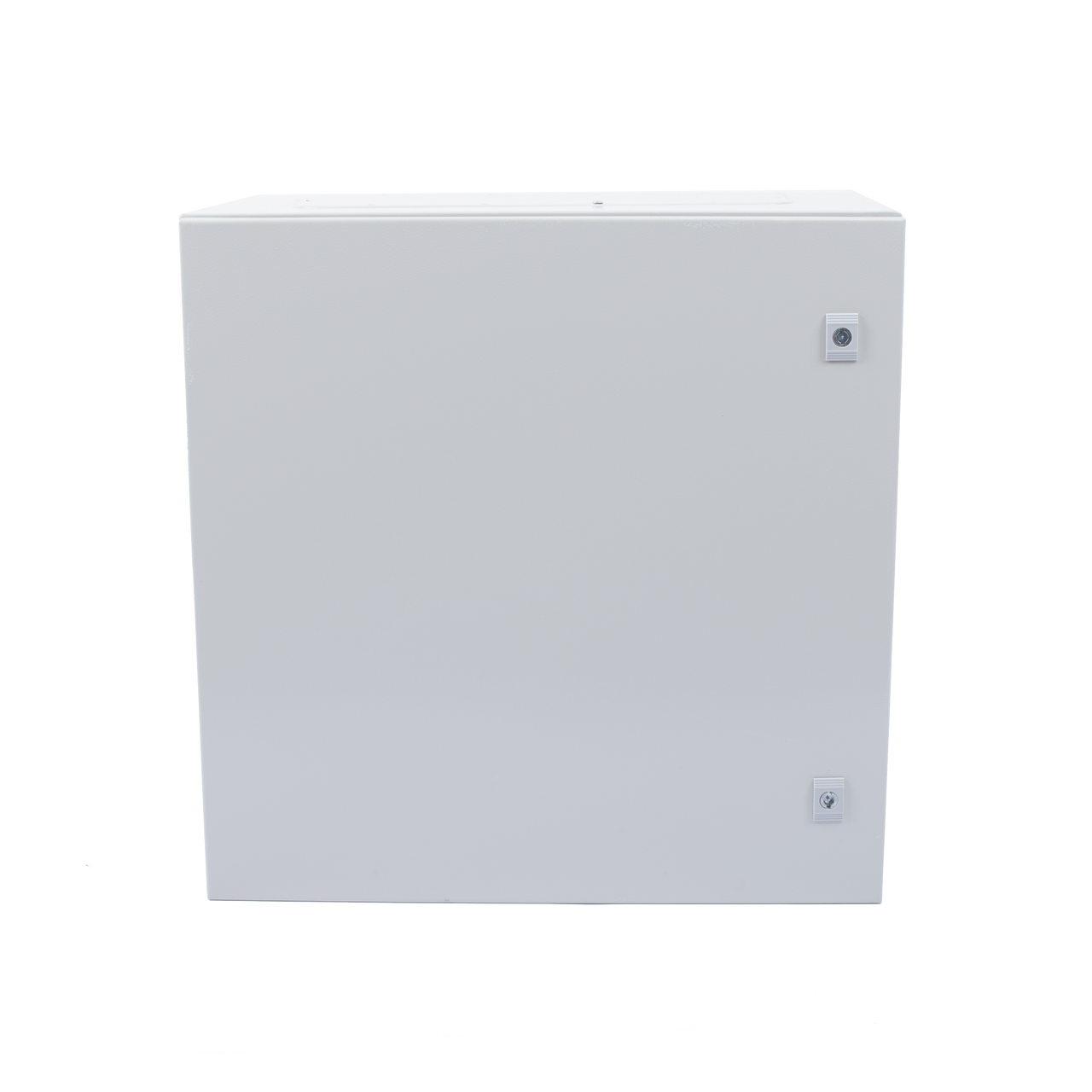 PST-6060-30A Gabinete de Acero IP66 Uso en Intemperie (600 x 600 x 300 mm) con Placa Trasera Interior Metálica y Compuerta Inferior Atornillable (Incluye Chapa y Llave T).