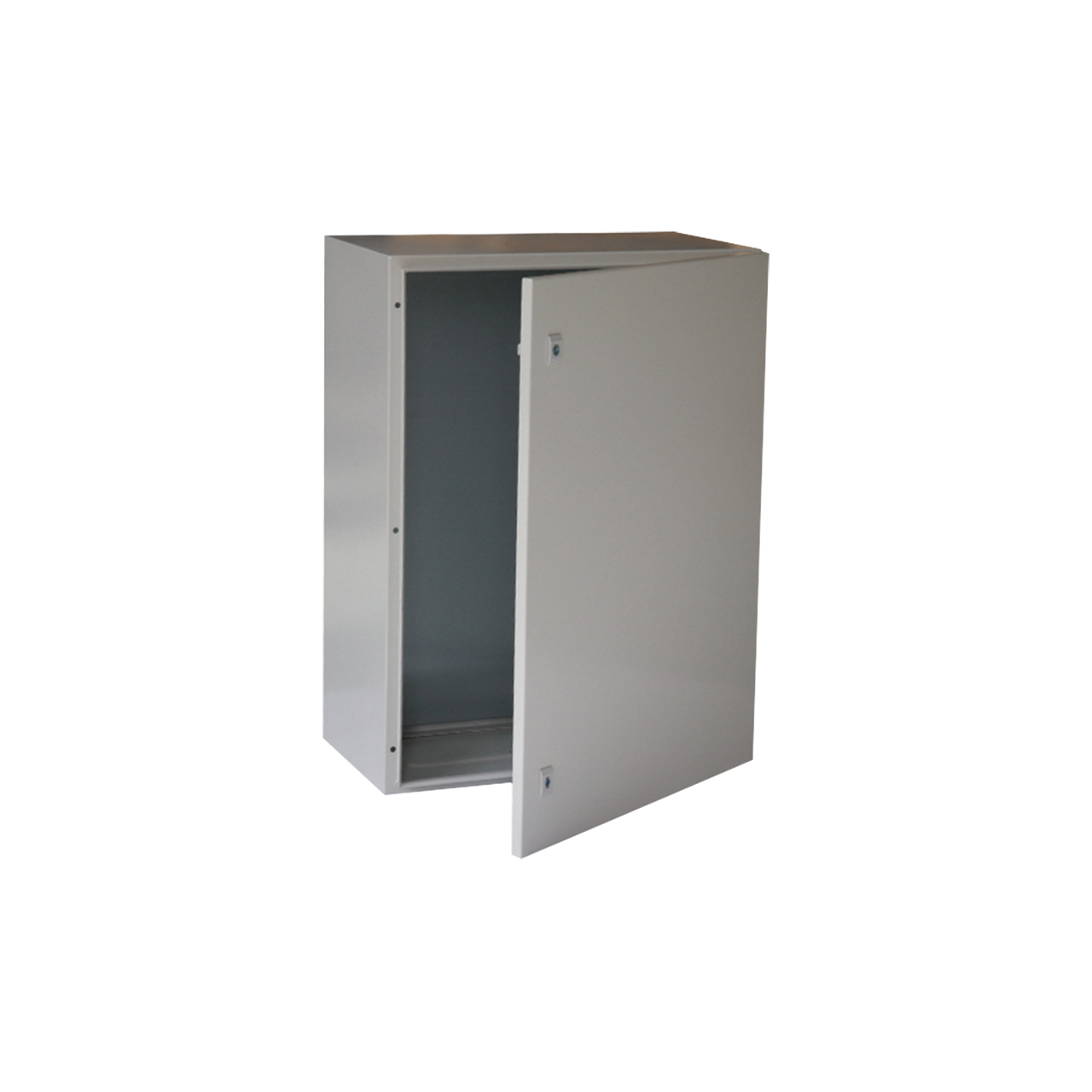 PST-6080-30A Gabinete de Acero IP66 Uso en Intemperie (600 x 800 x 300 mm) con Placa Trasera Interior Metálica y Compuerta Inferior Atornillable (Incluye Chapa y Llave T).
