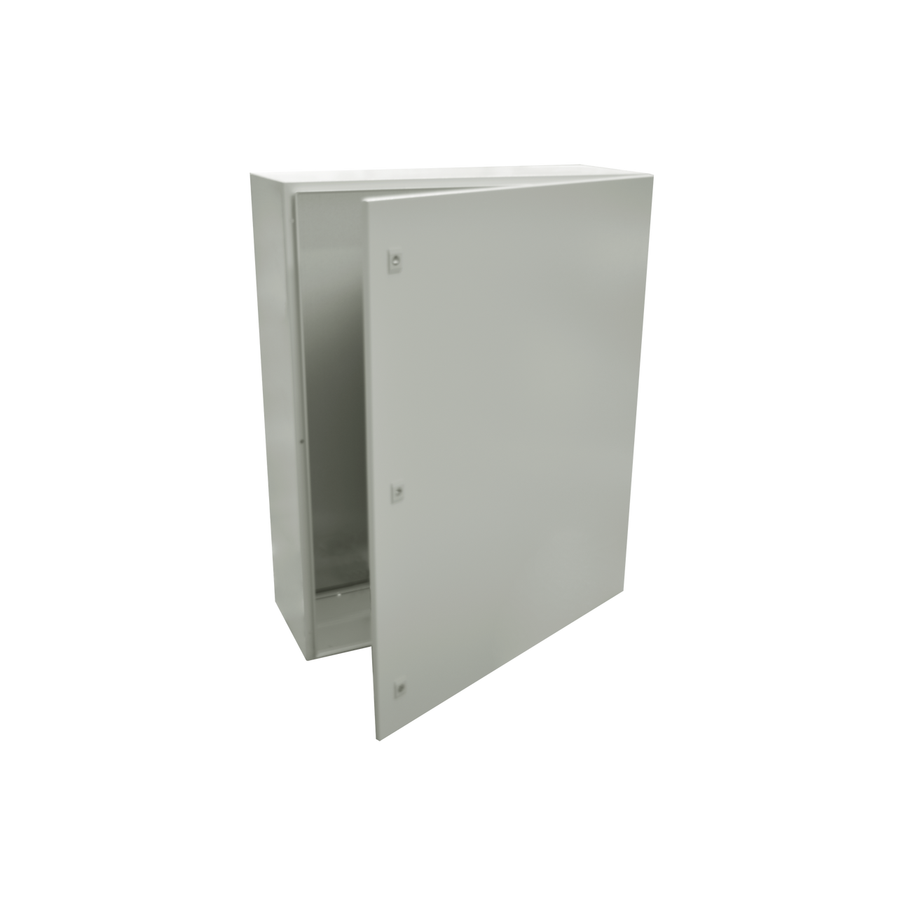 PST-80120-40A Gabinete de Acero IP66 Uso en Intemperie (800 x 1200 x 400 mm) con Placa Trasera Interior Metálica y Compuerta Inferior Atornillable (Incluye Chapa y Llave).