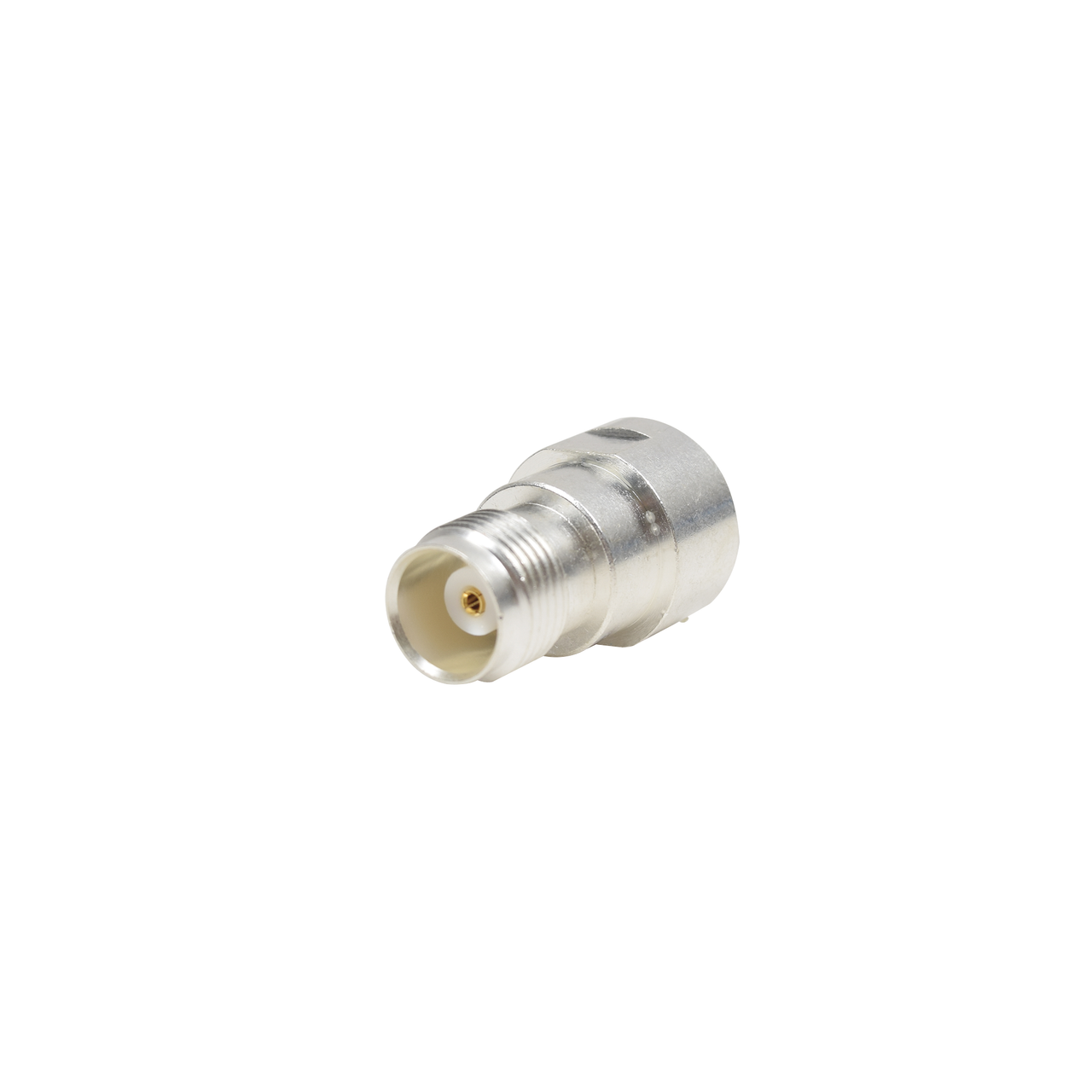 PT-4000-011 Adaptador UNIDAPT Hembra a TNC Hembra. Plata / Oro / Teflón.