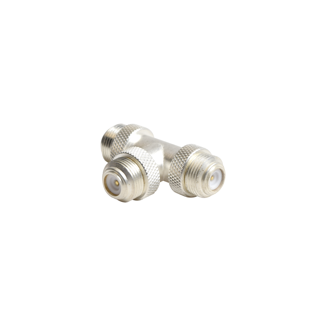 PT-4000-027 Adaptador triple UNIDAPT Macho en T. Plata / Oro / Teflón.