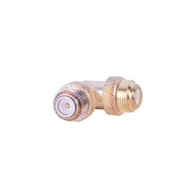 PT-4000-026 Adaptador Universal Macho UNIDAPT a Macho en Angulo Recto. Plata-Oro-Teflón.