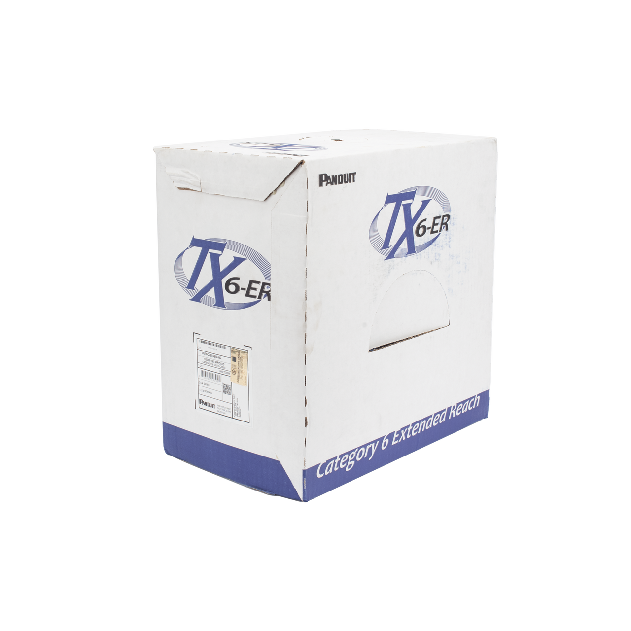 PUP6C2204BU-WZ Bobina de Cable UTP de 4 Pares, Cat6 de Rango Extendido, 22 AWG, CMP (Plenum), Color Azul, 305 m