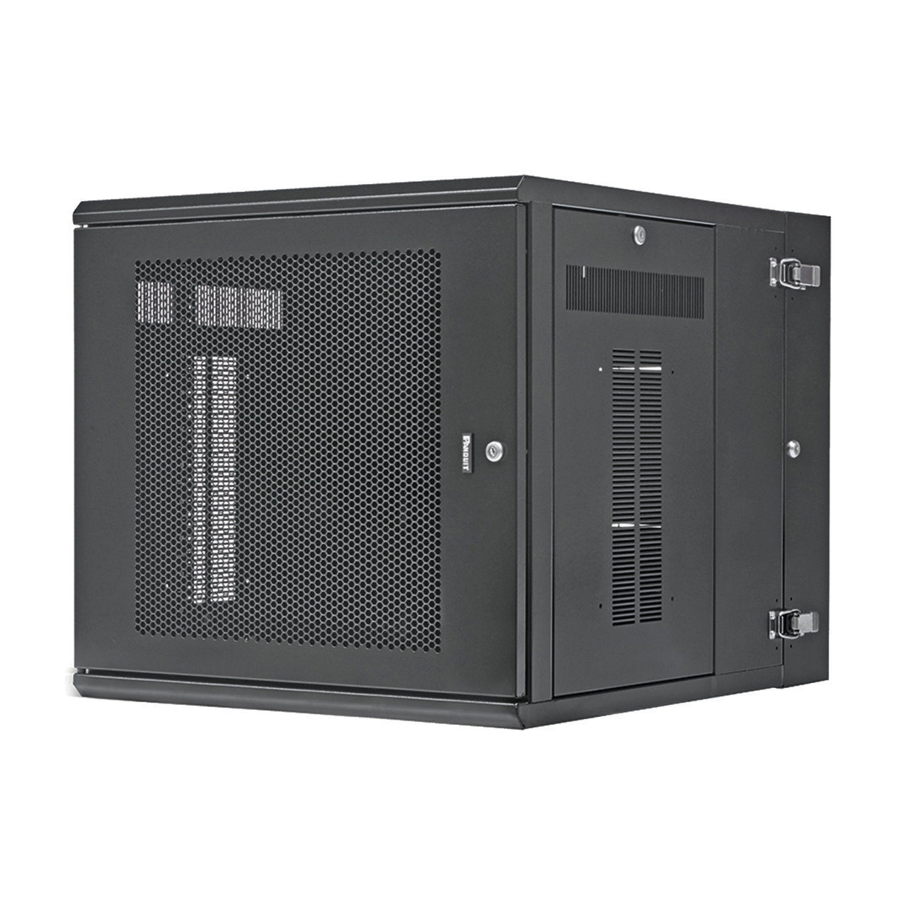 PZWMC1230P Gabinete PanZone de Montaje en Pared, de 19in, Puerta Perforada, 12 UR, 762mm de Profundidad, Color Negro