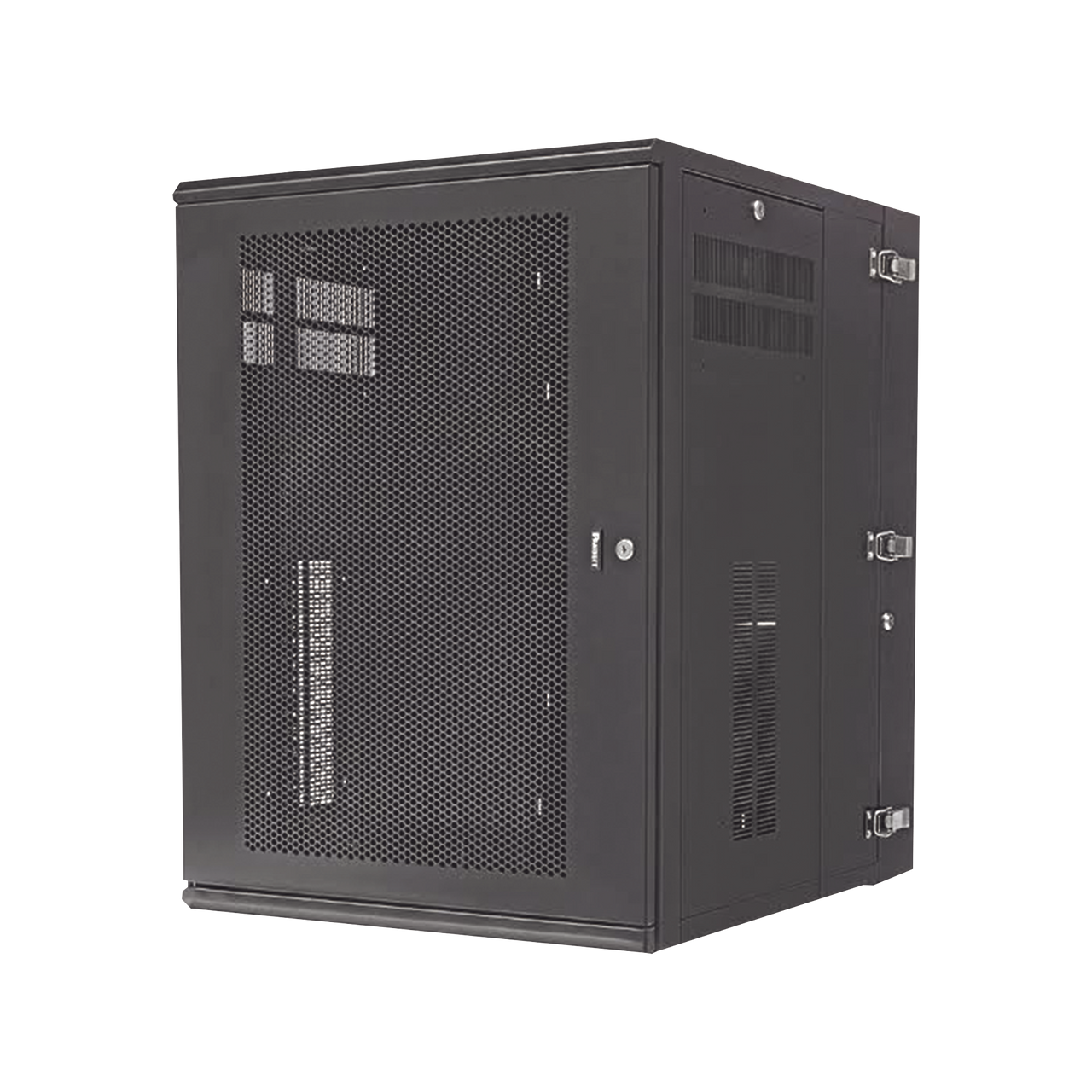 PZWMC1830P Gabinete PanZone de Montaje en Pared, de 19in, Puerta Ventilada, 18 UR, 762mm de Profundidad, Color Negro