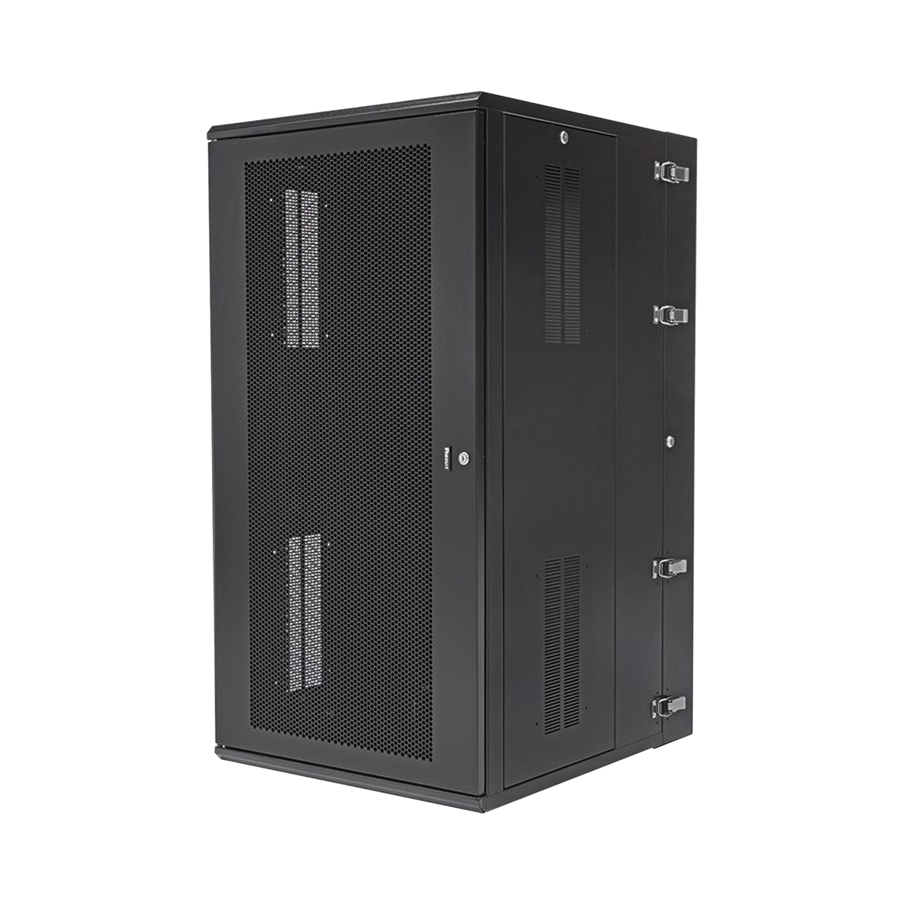 PZWMC2630P Gabinete PanZone de Montaje en Pared, de 19in, Puerta Ventilada, 26 UR, 762mm de Profundidad, Color Negro