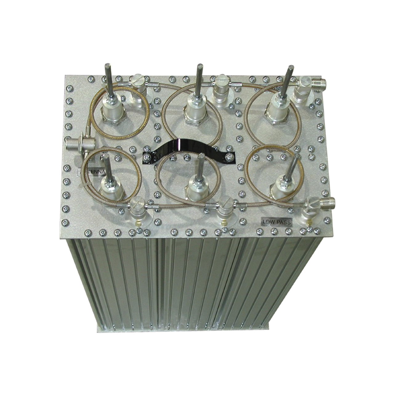 Q2330-E Duplexer SINCLAIR, 6 Cavidades, 138-174 MHz, 85 dB de Aislamiento @ 500 kHz de Separación en Tx-Rx, Montaje-Rack, 350 Watt, N Hembra.