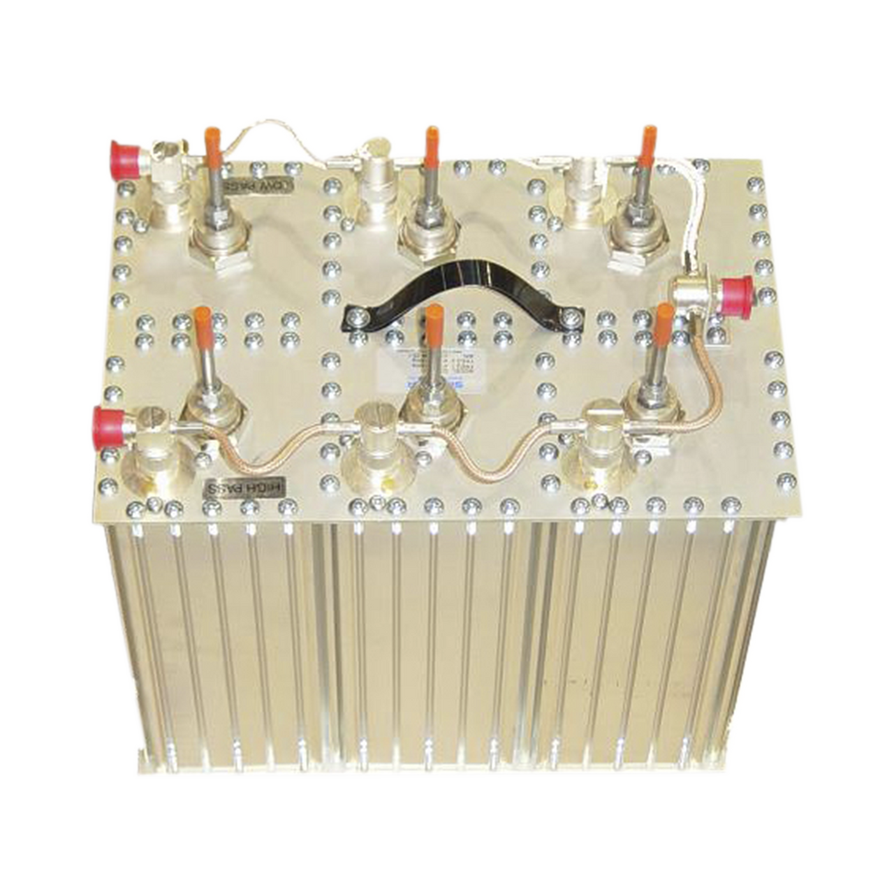 Q3330E-2 Duplexer Pasa Banda-Rechazo de Banda, 420-450 MHz, 6 Cav. de 4 por lado, 1 MHz de Ancho de Banda a 5 MHz, 350 Watt, N Hembras.