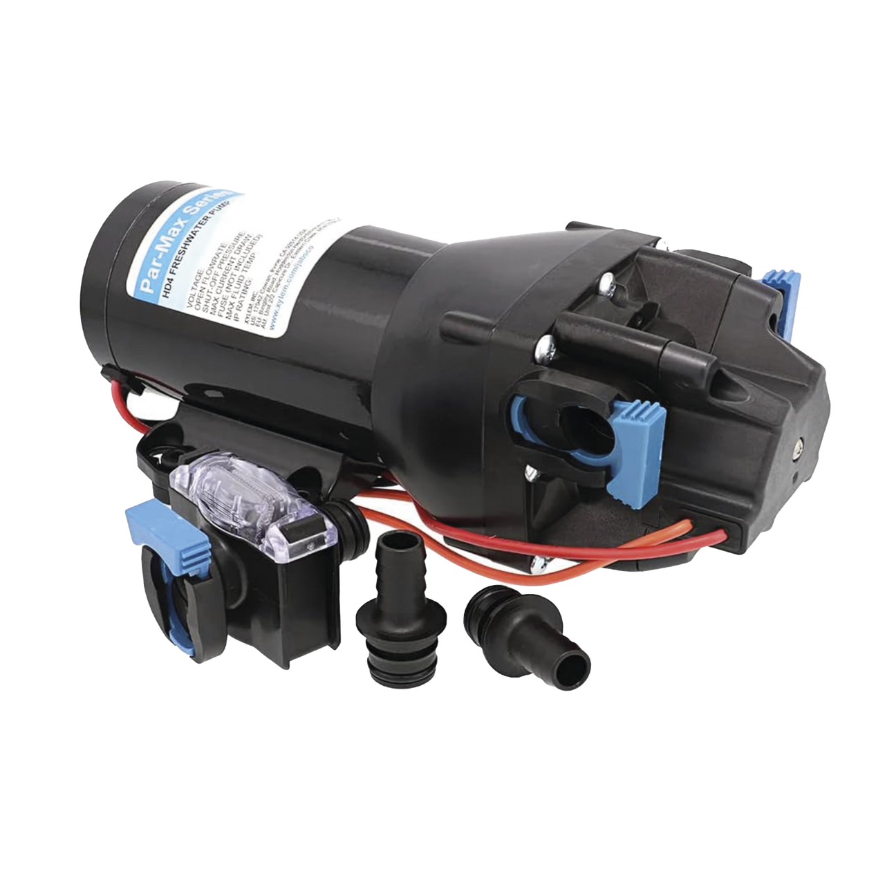 Q402J-115S-3A Bomba controlada por presión Par Max HD 4 a 24 Vca, alta presión 40 psi 15 lpm / 4 gpm