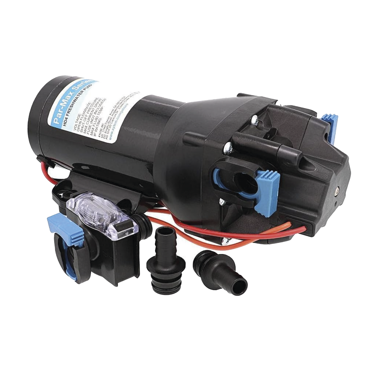 Q402J-118S-3A Bomba controlada por presión Par Max HD 4 a 24 Vca, alta presión 60PSI, 15 LPM / 4 GPM