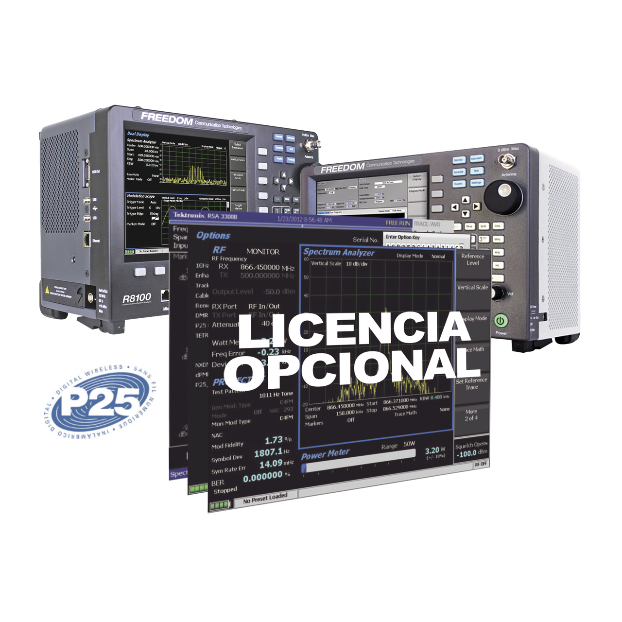 R8-AT-XTS Opción de Software Auto-Tune para Portátiles XTS-1500 /2500 /5000 en R8000 /R8100.