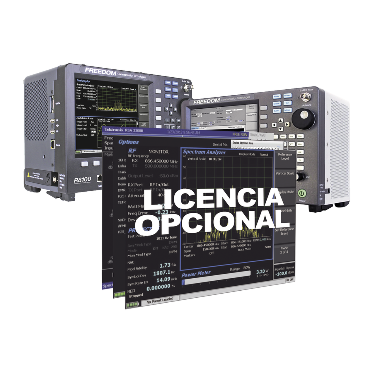 R8GENEXT Opción de Software para Operación de hasta 3 GHz en Analizadores R8000 / R8100.