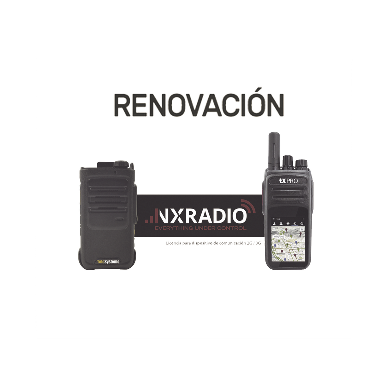 RENOVACIONNXRADIOTERMINAL Renovacion de Servicio Anual NXRadio para Terminales Android TE320, RG360, RG750 y M6L