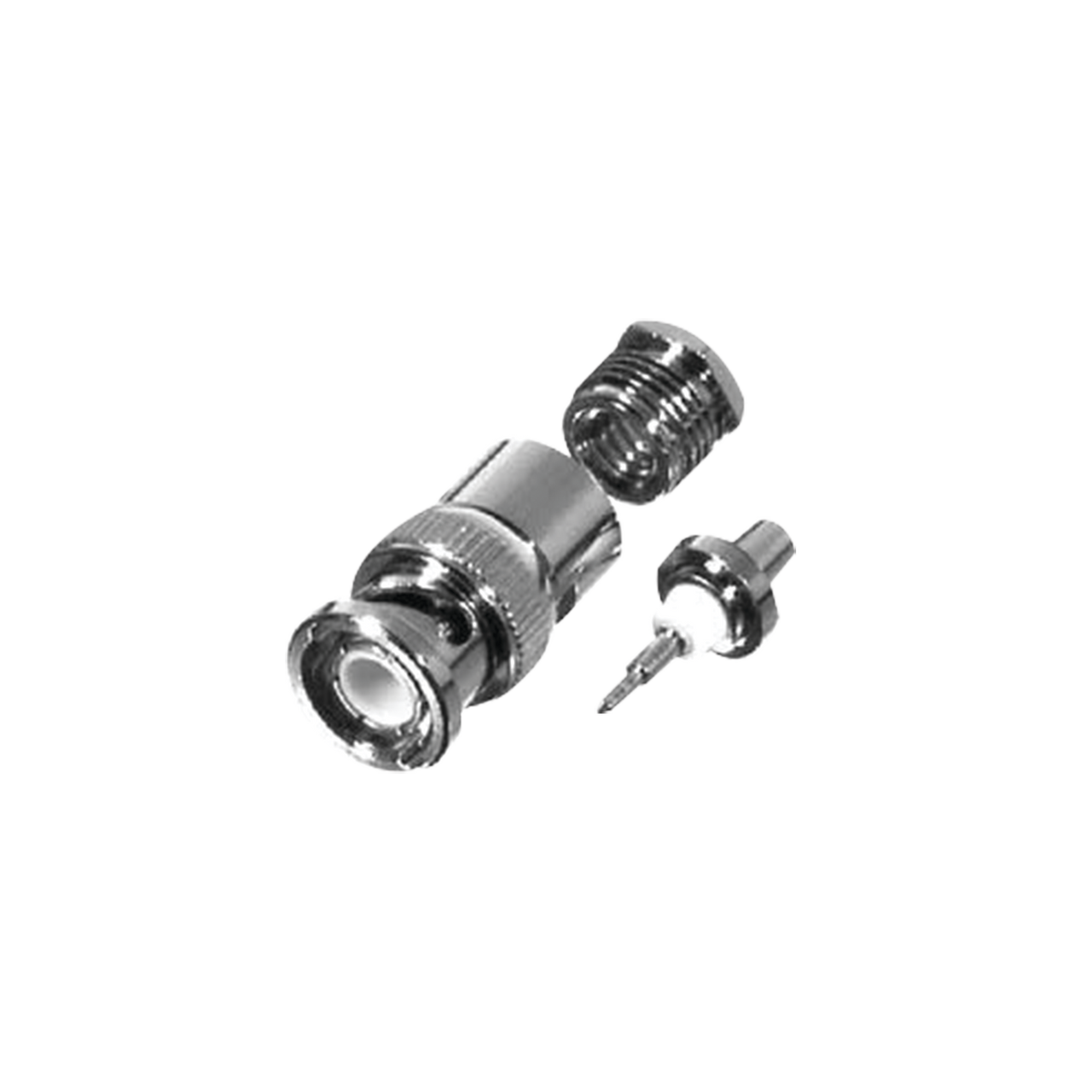 RFB-1102-T Conector BNC Macho de Rosca y Pin Cautivo para Cables RG-58/U, RG-142/U, LMR-195, RG-55/U.
