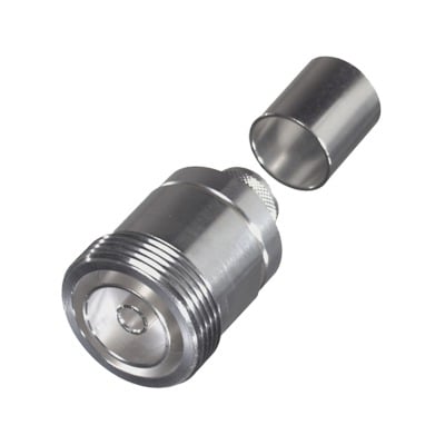 RFD-1631-2L2 Conector DIN 7-16 Hembra de Anillo Plegable para LP600, LMR-600, 7977A.