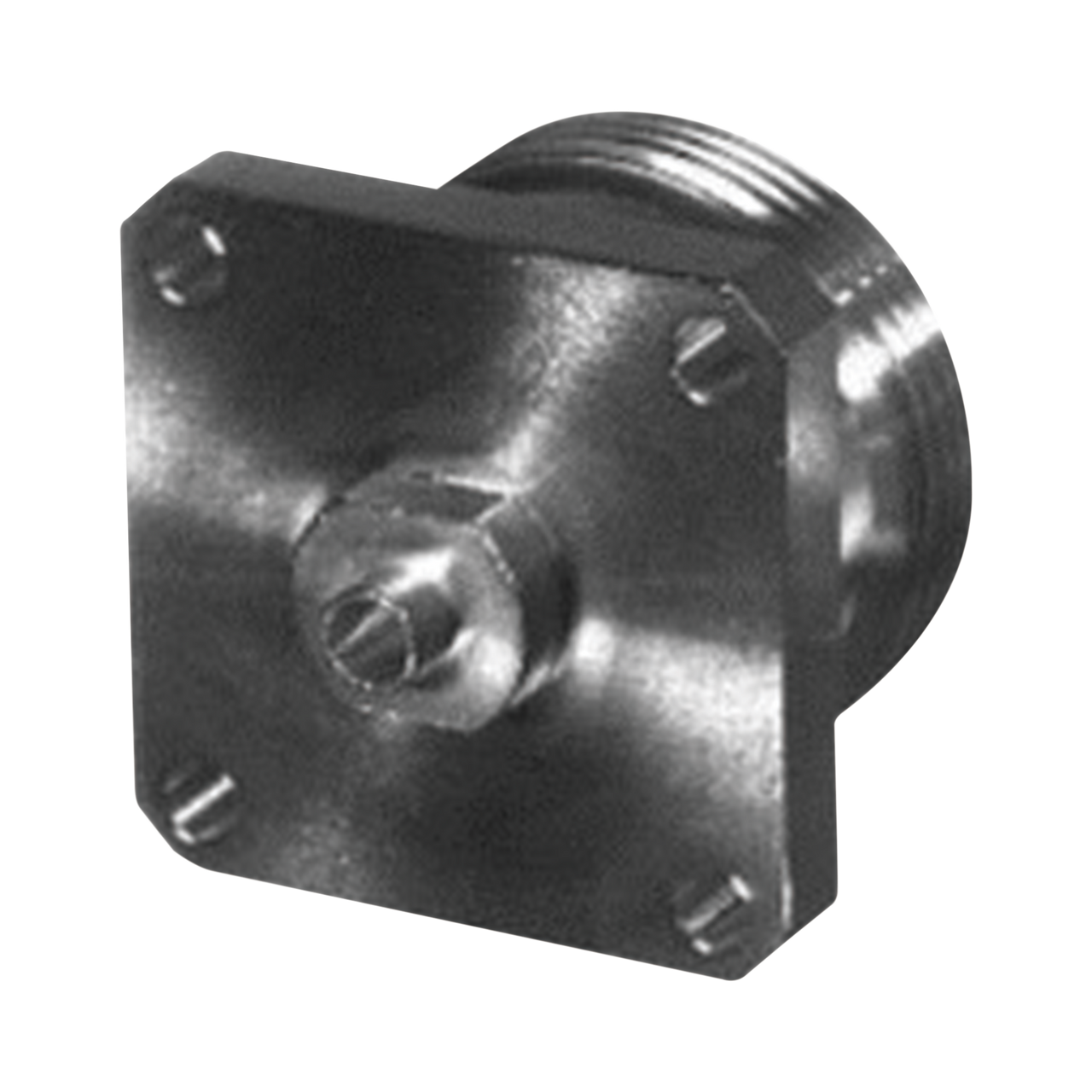 RFD-1644-2SR3 Conector 7-16 DIN Hembra para Chasis y Montaje en Cable Semi-Rígido de 1/4, Plata/ Plata/ Teflón.