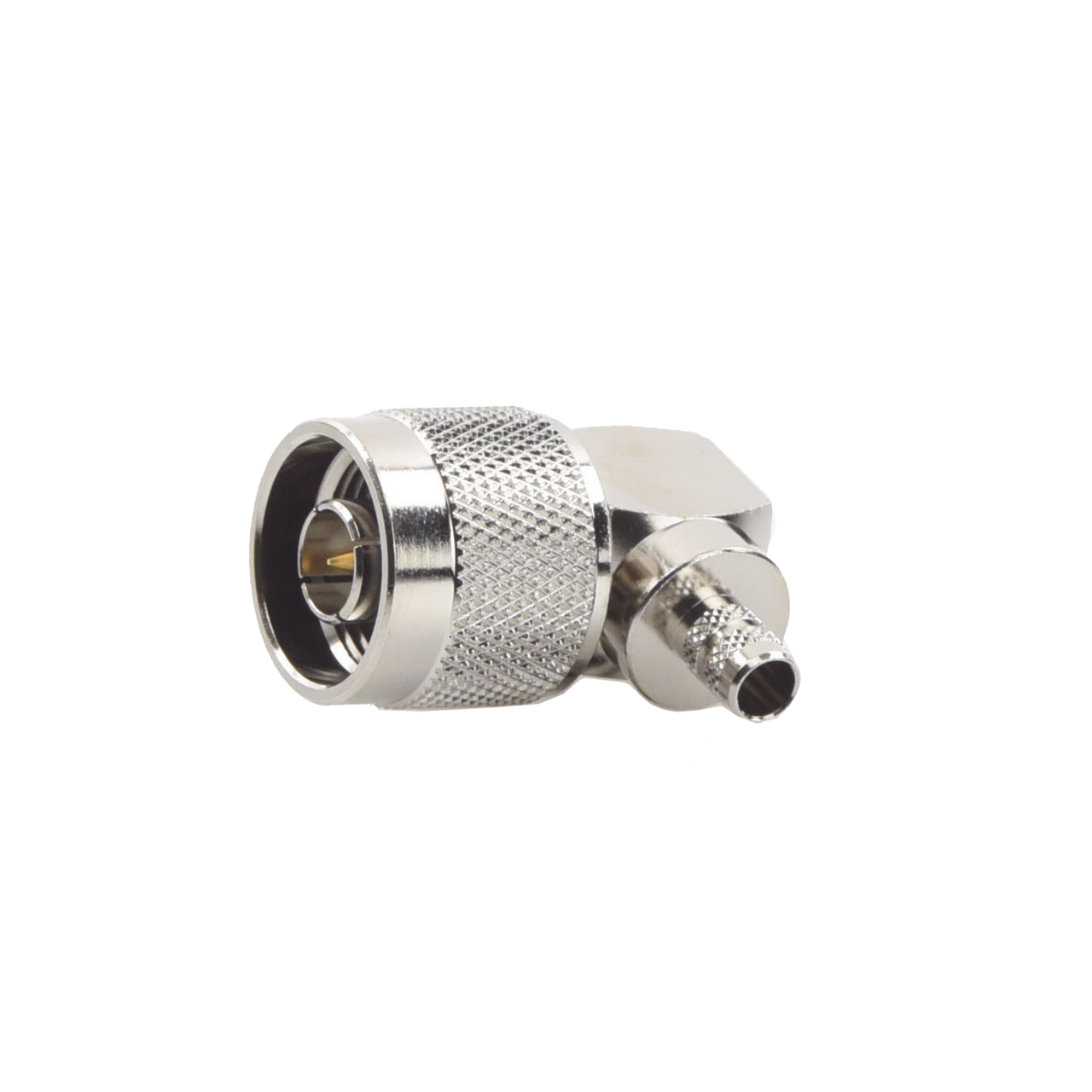 RFN-1009-X-04 Conector N Macho en A/R de Anillo Plegable para Cables RG-8/X, LMR-240, Níquel/ Oro/ Teflón.