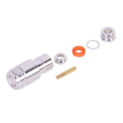 RFN-1025-1 Conector N Hembra de Rosca para cables RG-58/U, RG-142/U.