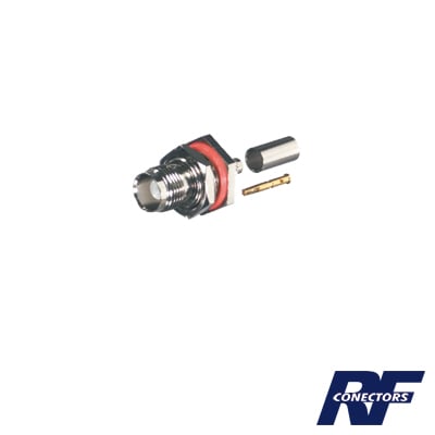 RFT-1212 Conector TNC Hembra Hermético, montaje Trasero, D plano.