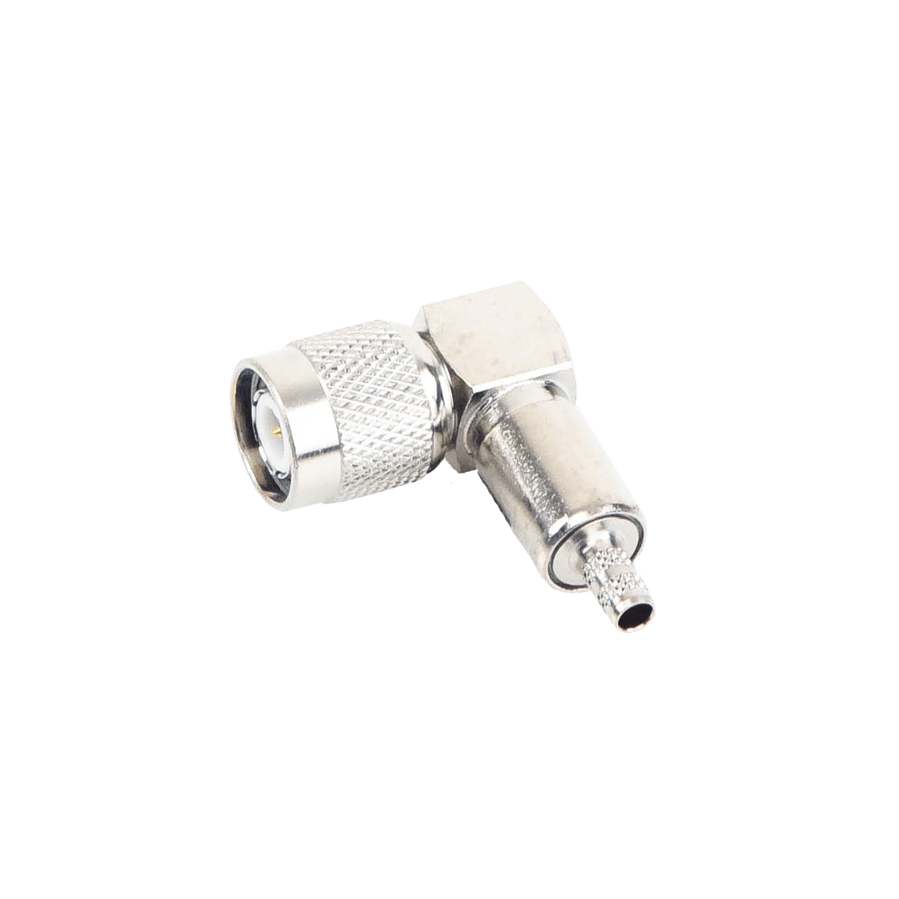 RFT-1218 Conector TNC Macho en Ángulo Recto para Cable RG-58/U, LMR-195 Níquel/ Oro/ Teflón.â??