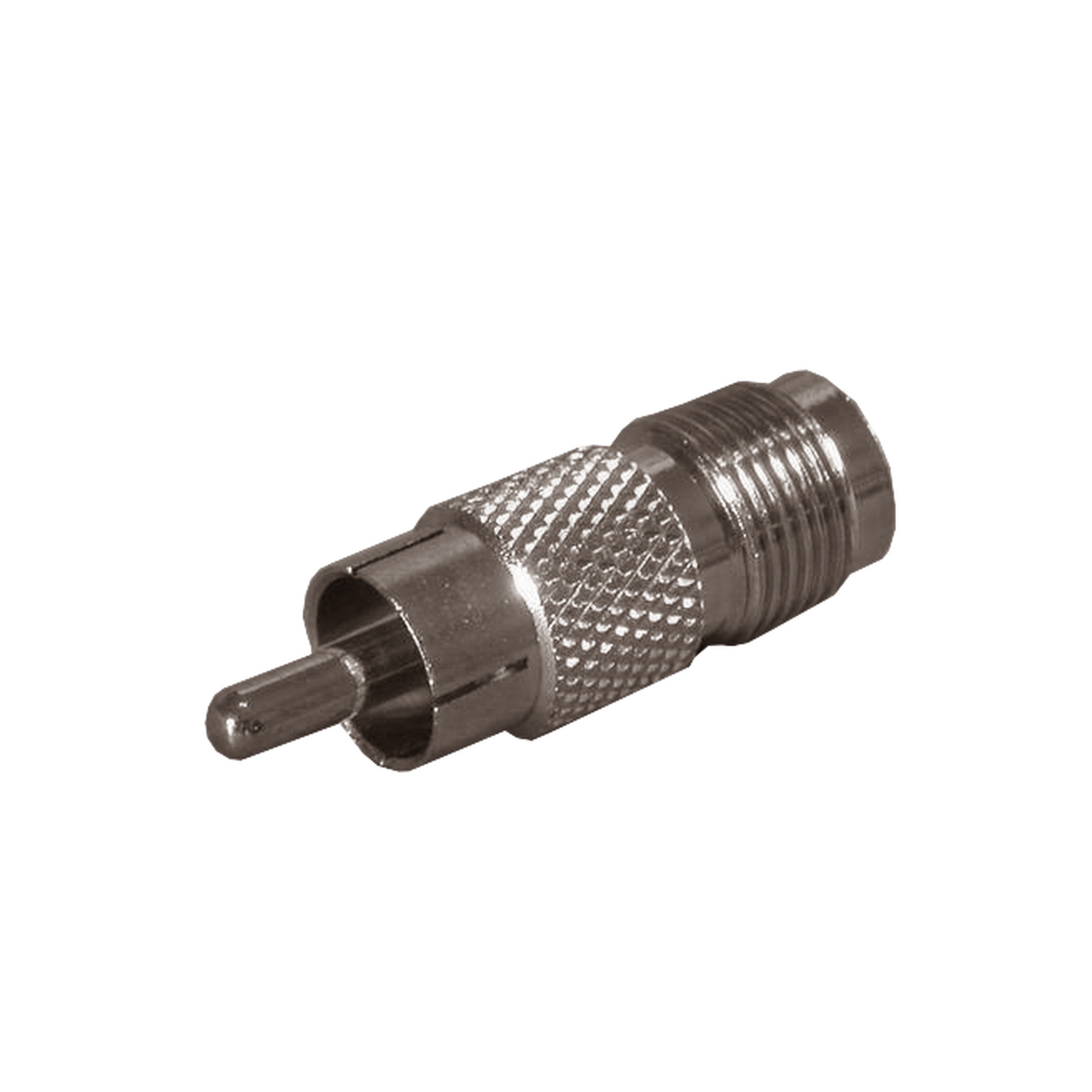 RFT-1238 Adaptador de TNC Hembra a RCA Macho tipo Fono para Aplicaciones de Audio y Video, Níquel/ Oro/ Teflón.â??